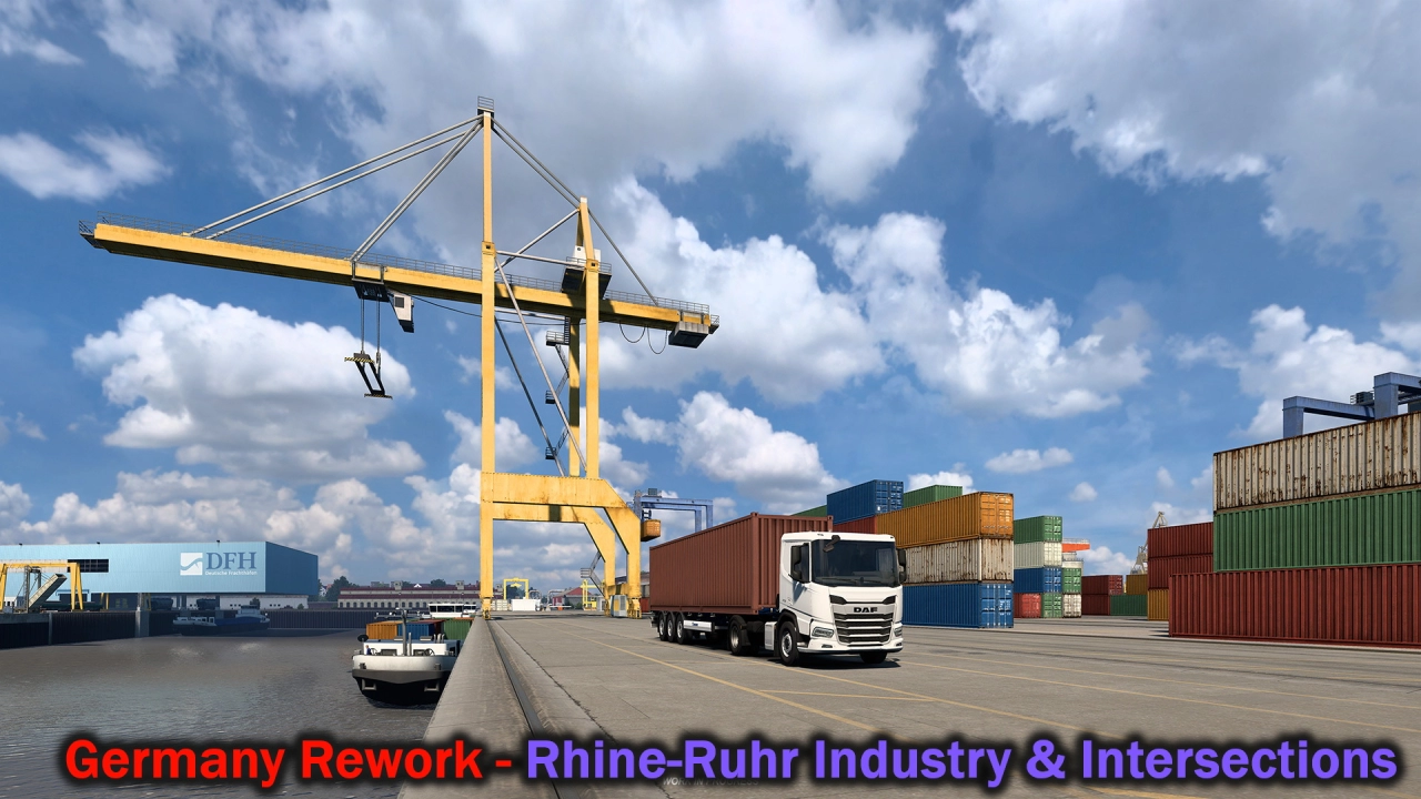 Germany Rework - Rhine-Ruhr: Industry & Intersections in ETS2