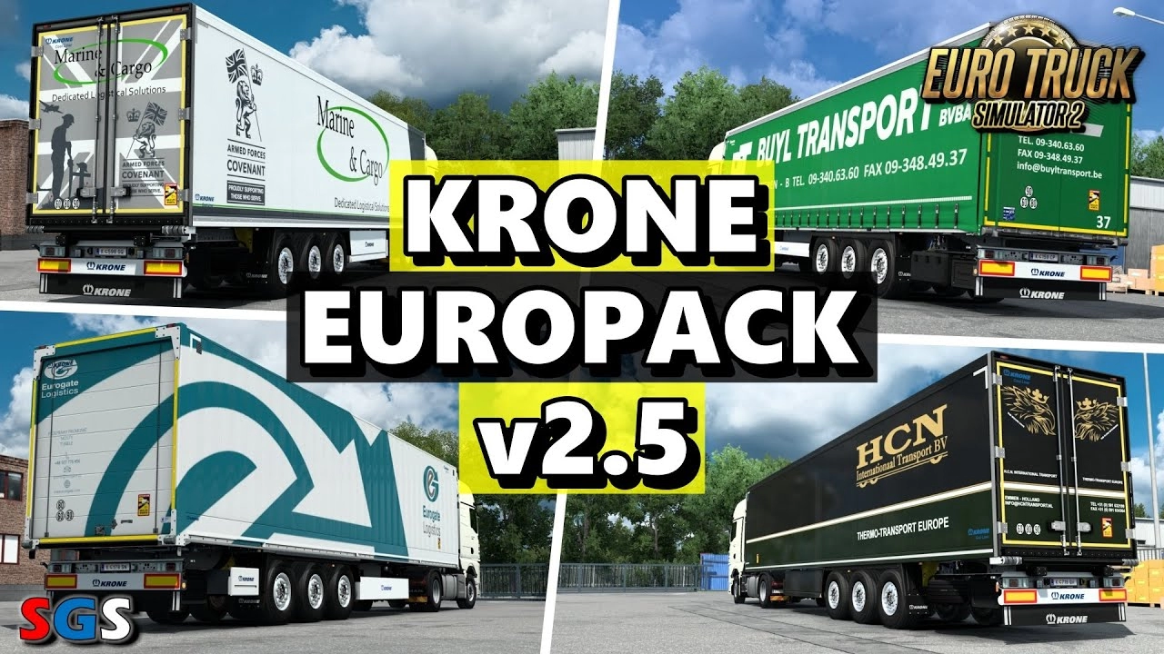 Krone Europack Skins v2.9 (1.49.x) for ETS2