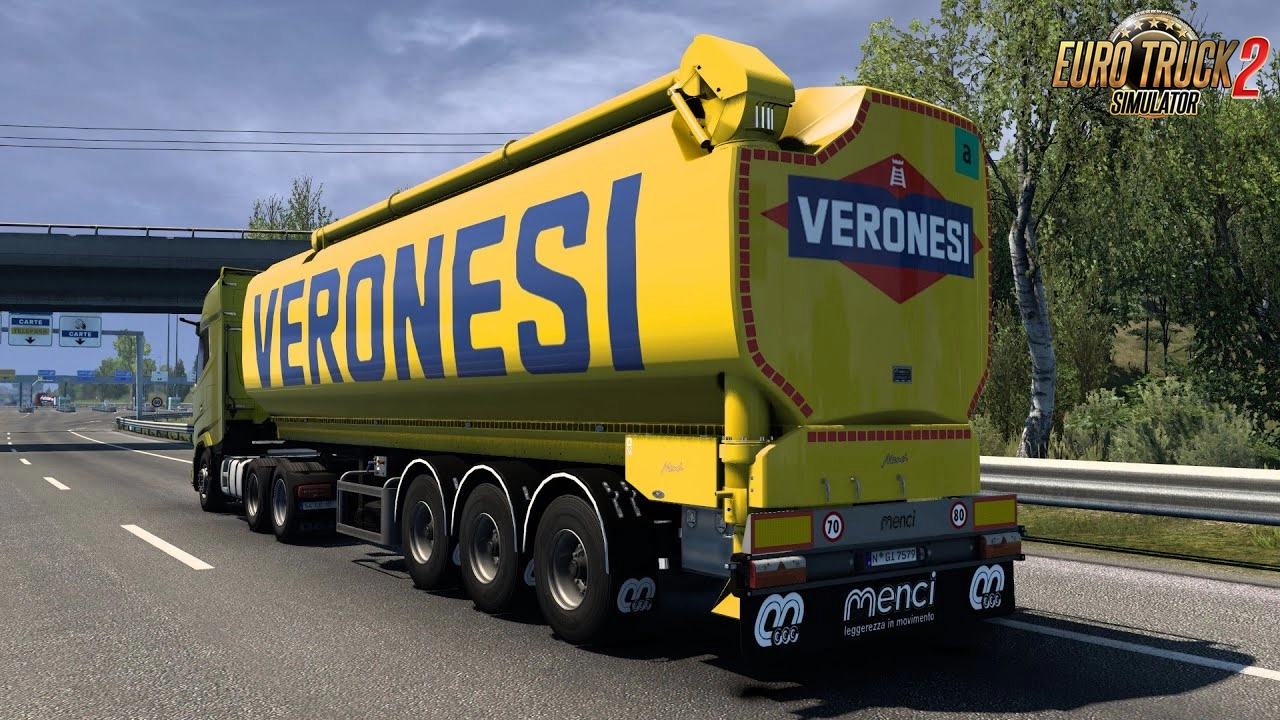 Menci Venere Cistern Trailer v2.0 (1.53.x) for ETS2
