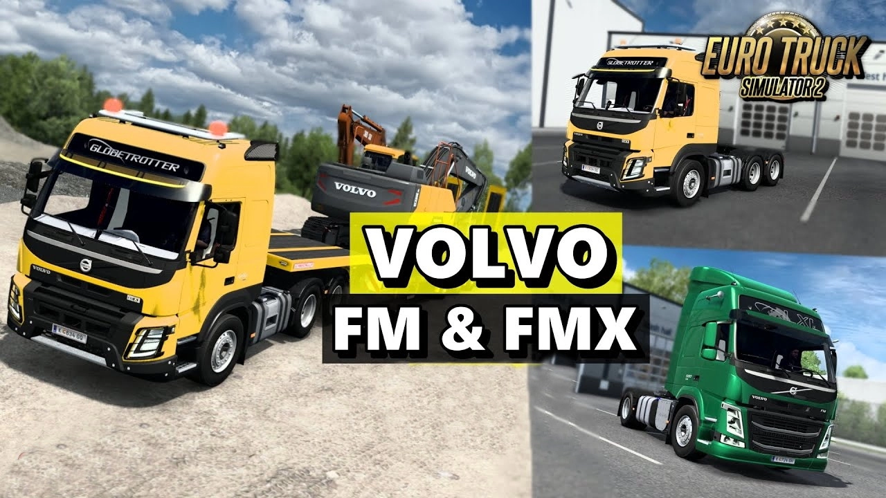 Volvo FM / FMX Truck v2.2 By CyrusTheVirus (1.49.x) for ETS2