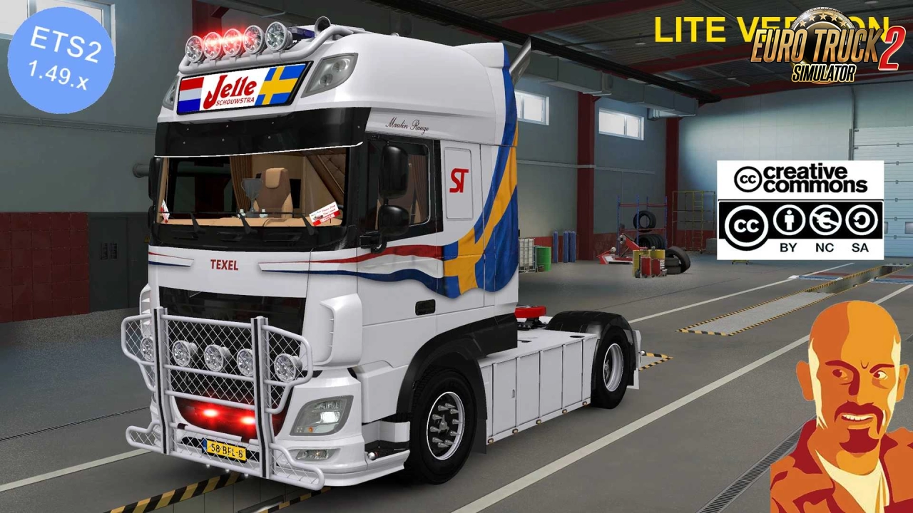 DAF Jelle Schouwstra Truck + Interior v1.3 (1.49.x) for ETS2