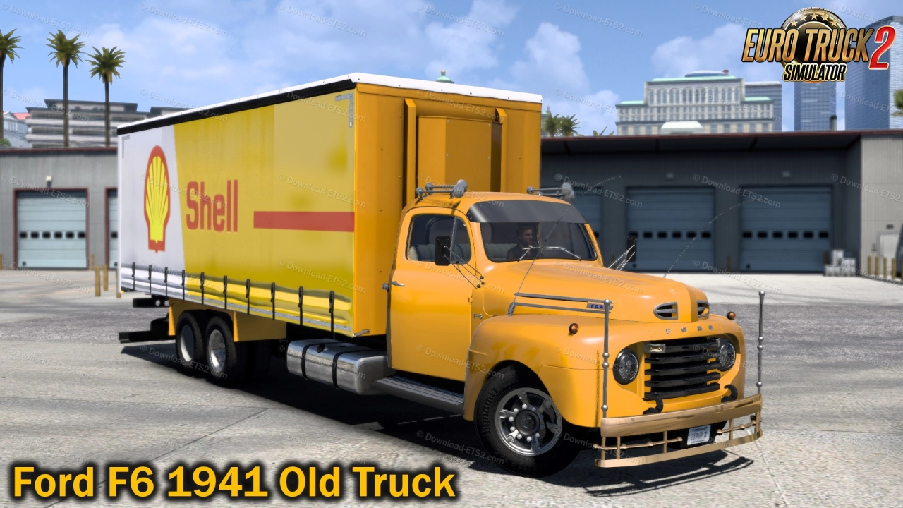 Ford F6 1941 Old Truck + Interior v1.7 (1.54.x) for ETS2