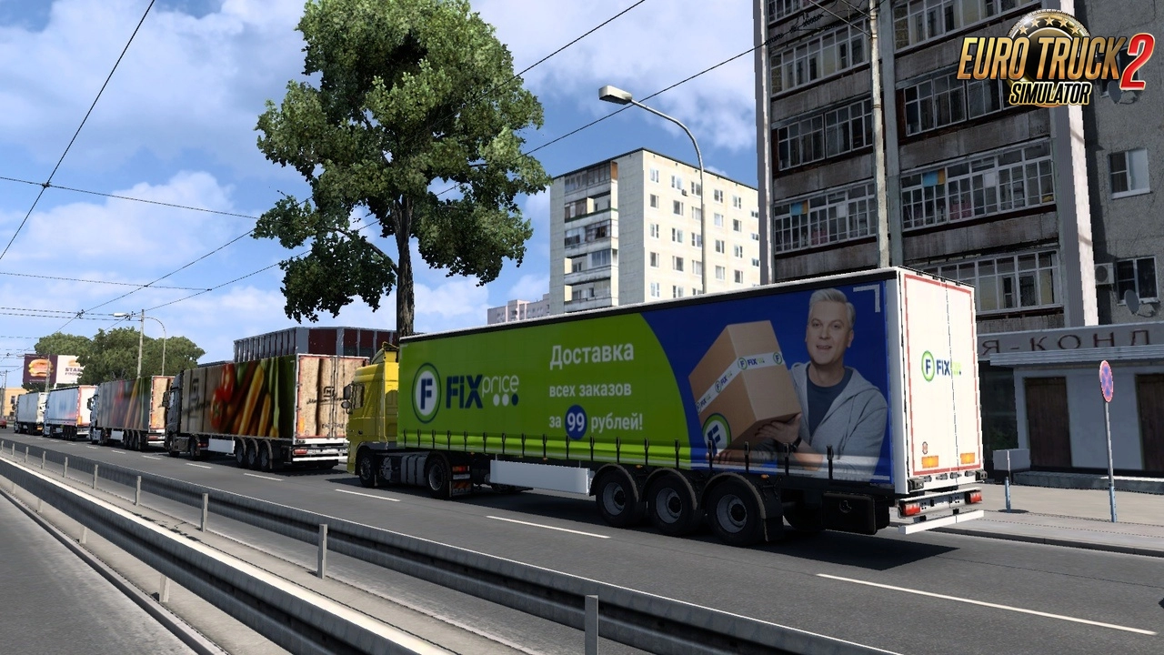 Russian Trailer Traffic Pack v7.0 (1.53.x) for ETS2