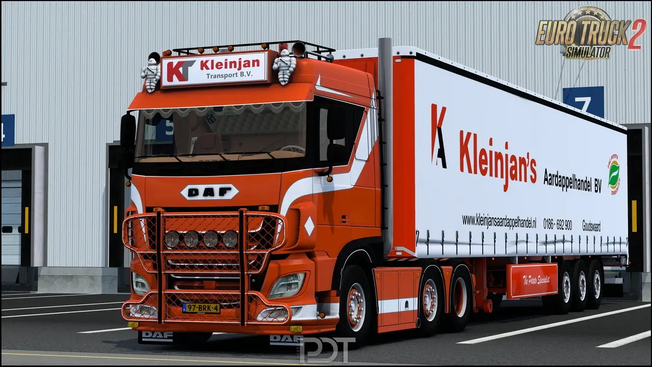 Daf XF106 530 Kleinjan Transport + Trailer v2.0 (1.49.x)