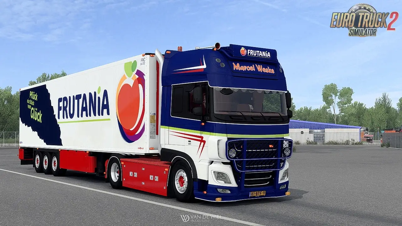 Daf XF106 530 Marcel Weske + Trailer v5.0 (1.53.x) for ETS2