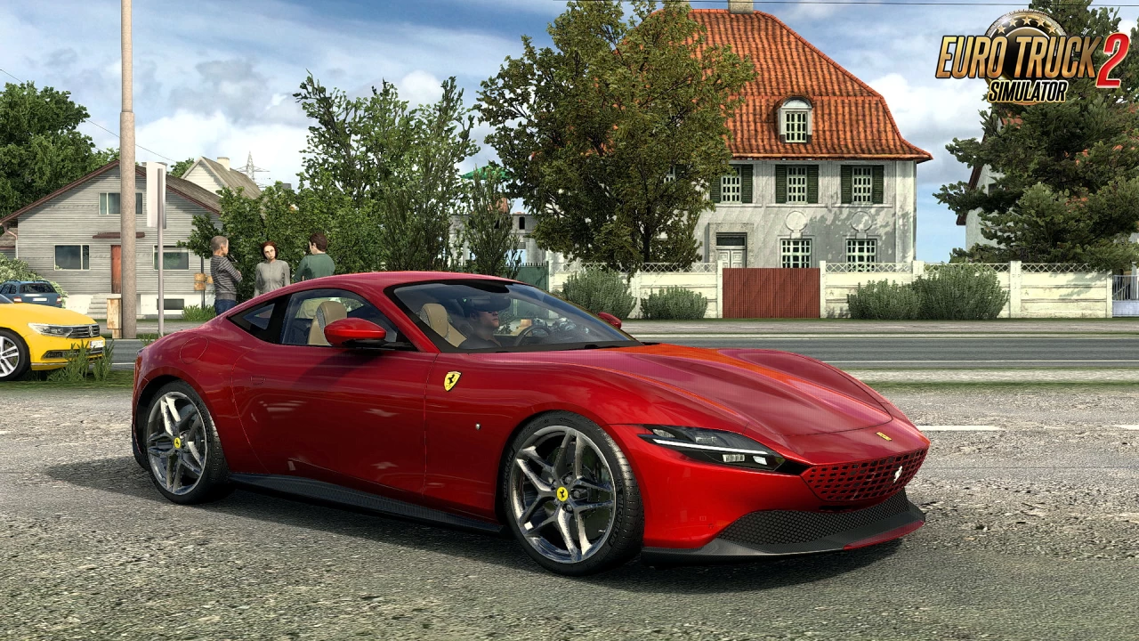 Ferrari Roma Spider 2021 + Interior v2.7 (1.55.x) for ETS2