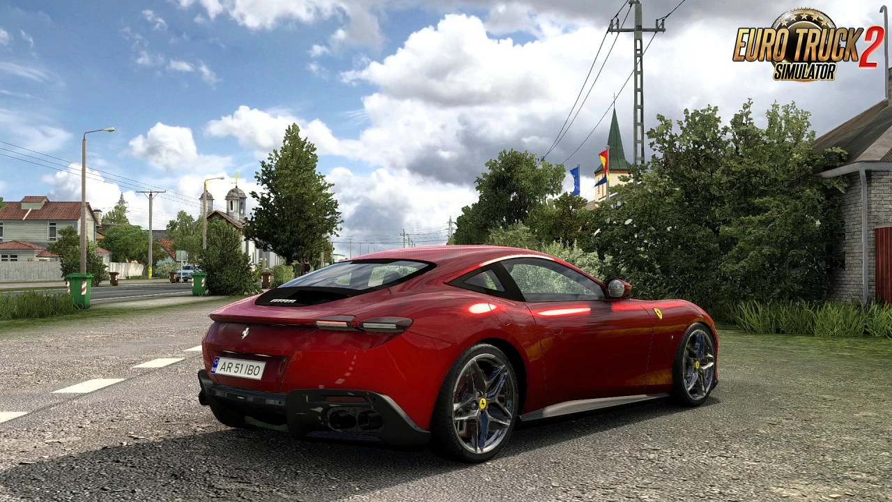 Ferrari Roma Spider 2021 + Interior v2.7 (1.55.x) for ETS2