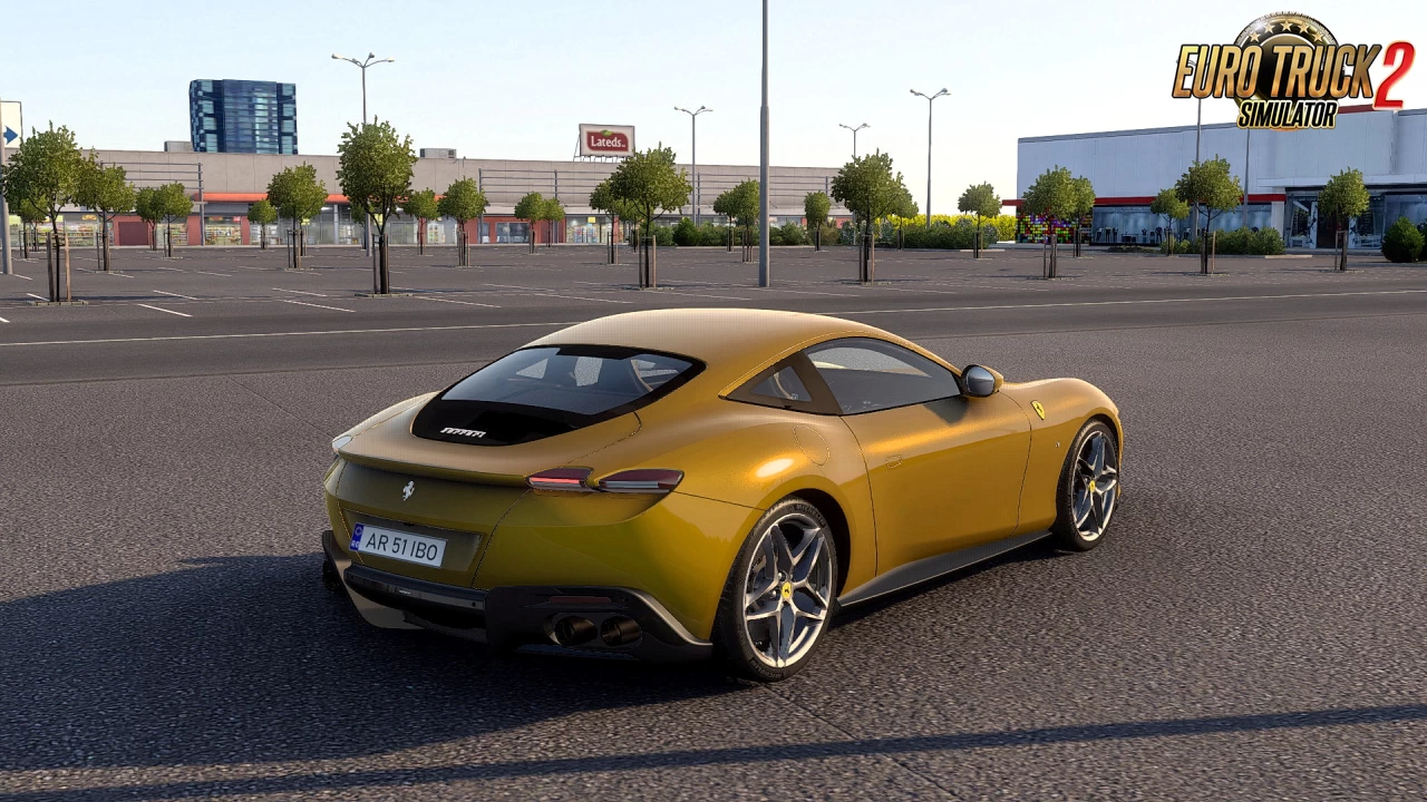 Ferrari Roma Spider 2021 + Interior v2.7 (1.55.x) for ETS2