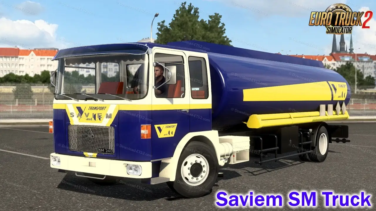 Saviem SM Truck + Interior + Trailers v1.1 (1.49.x) for ETS2