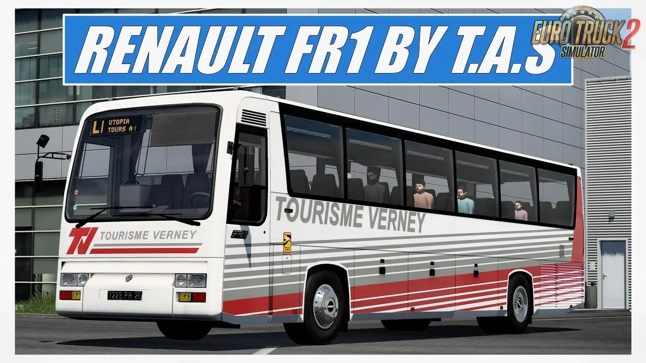 Autocar Renault FR1 Bus v1.0 By TAS (1.49.x) for ETS2