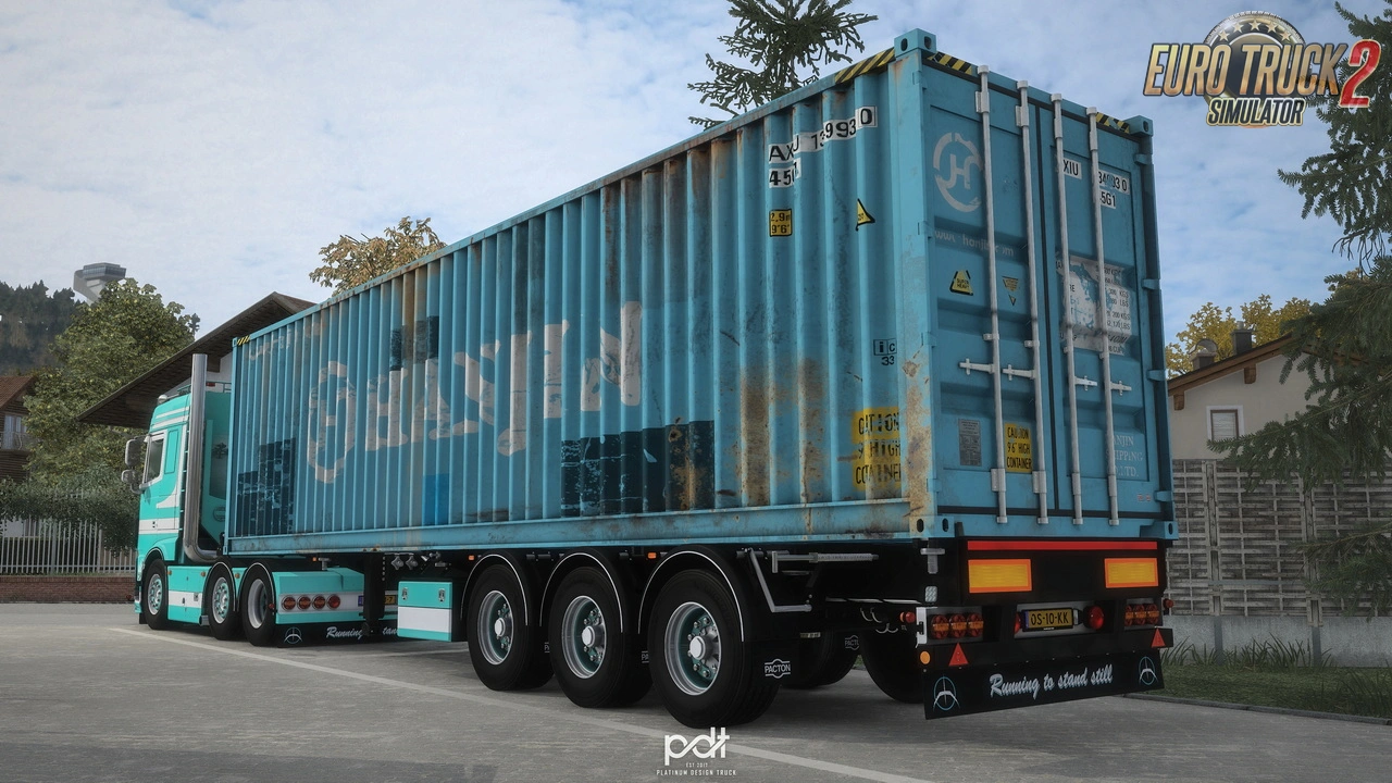 Daf XF 530 Stebo Transport + Trailer v2.0 (1.49.x) for ETS2