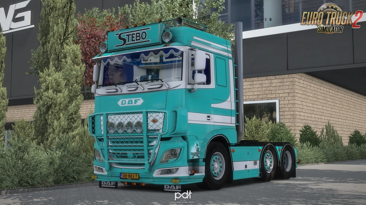 Daf XF 530 Stebo Transport + Trailer v2.0 (1.49.x) for ETS2