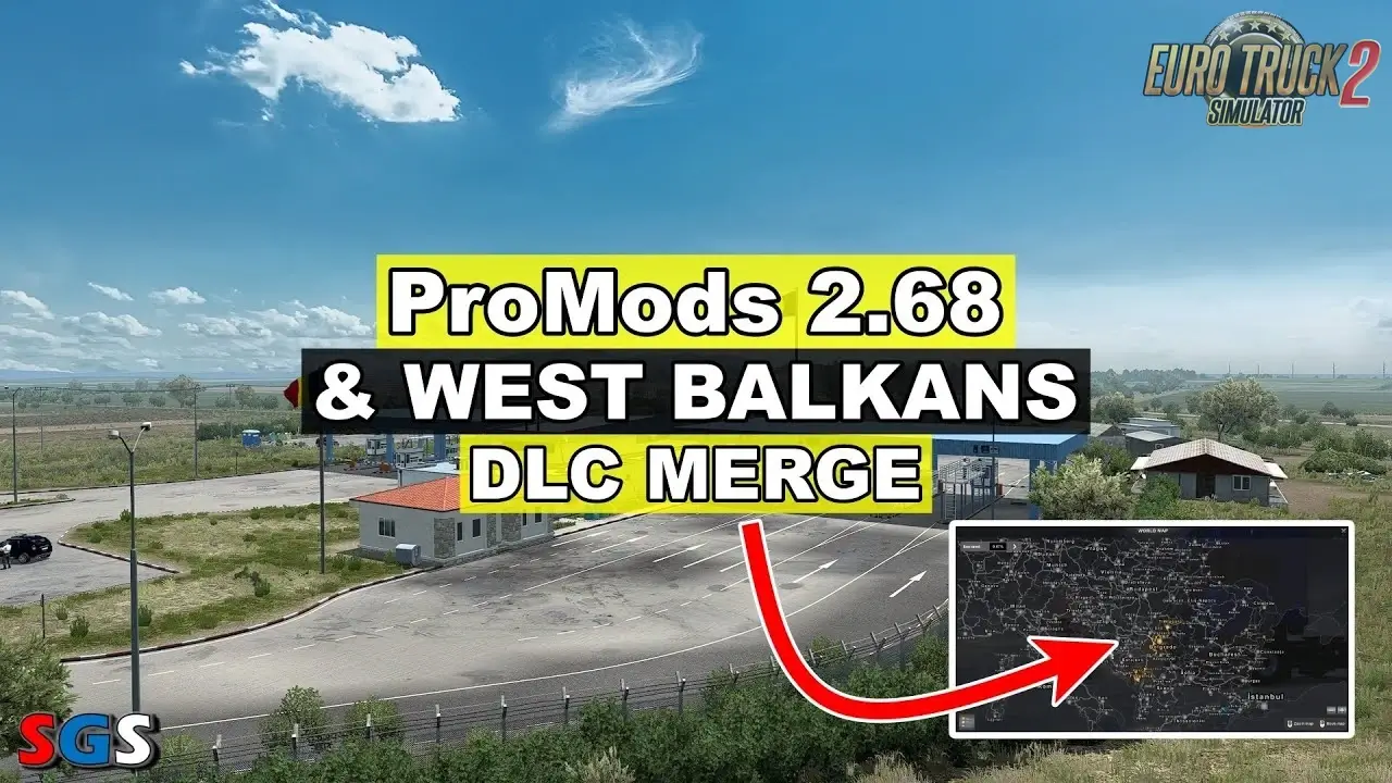 ProMods & West Balkans DLC Merge v1.5 (1.49.x) for ETS2