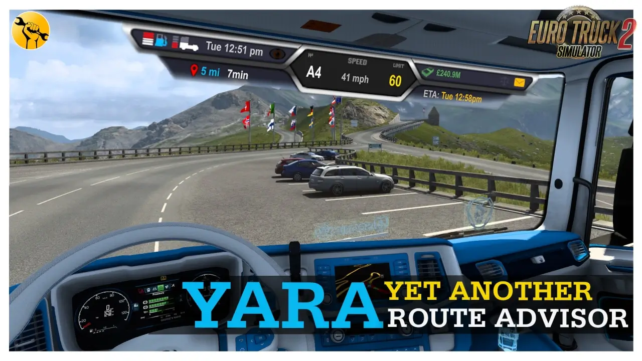 YARA - Yet Another Route Advisor v1.2.1 (1.50.) for ETS2