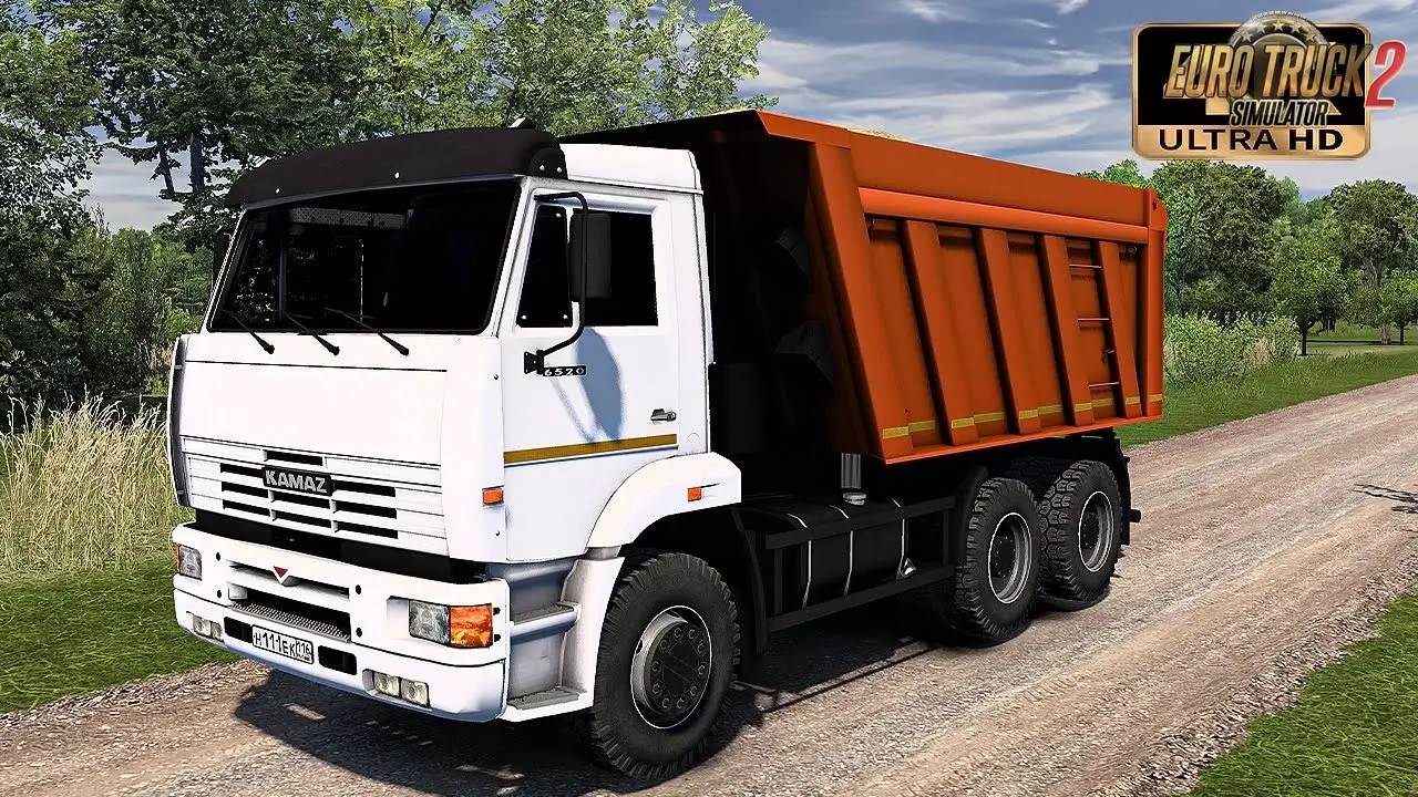 KamAZ 6520 Dump Truck + Interior v1.2 (1.50.x) for ETS2