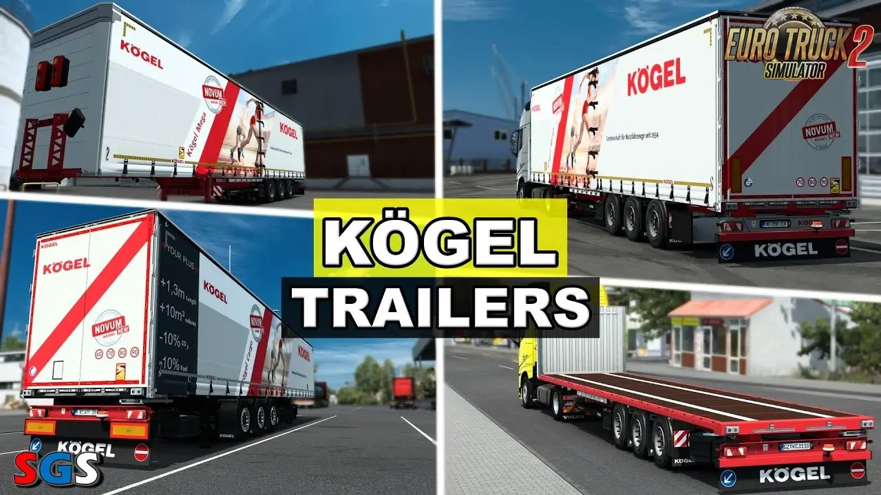 Kogel Trailers v2.1.5 By Dotec (1.54.x) for ETS2