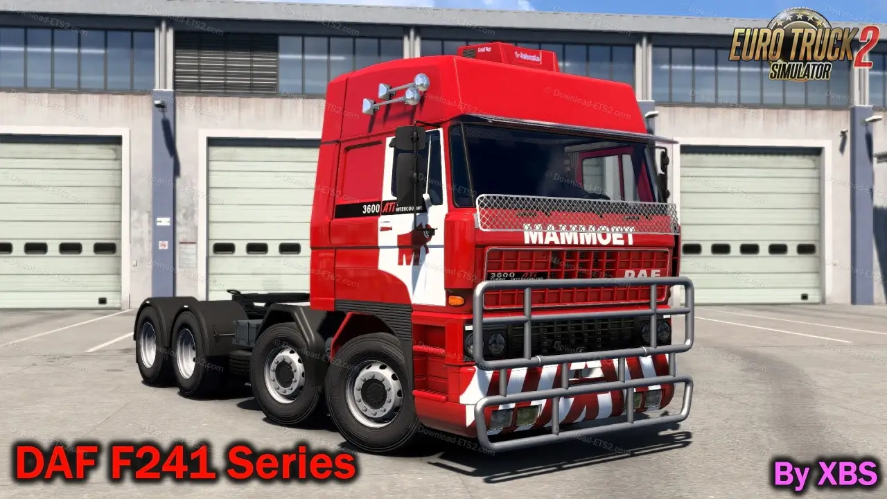 DAF F241 Series + Interior v1.7.4 by XBS (1.50.x) for ETS2