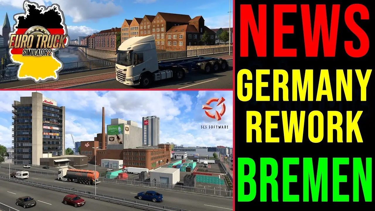 Germany Rework - Bremen region in ETS2