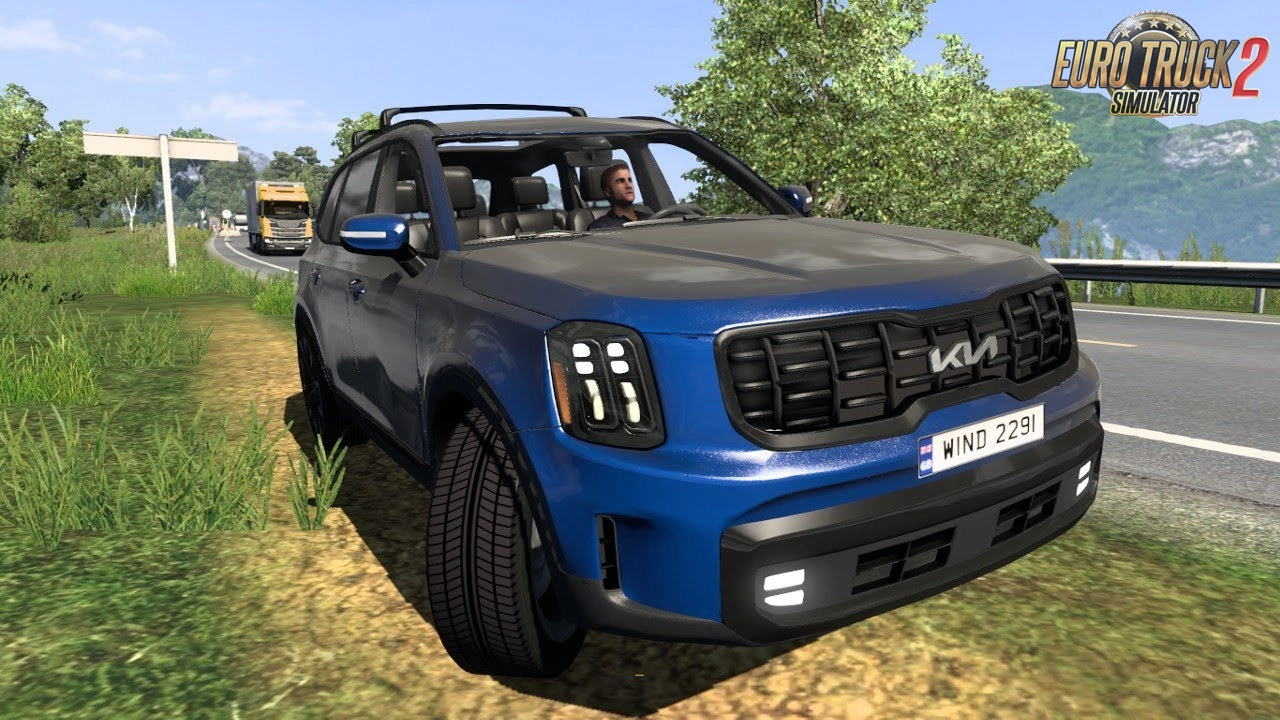 Kia Telluride SX X-Pro 2024 + Interior v2.4 (1.50.x) for ETS2