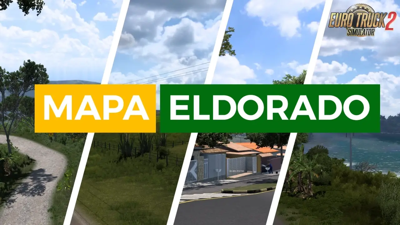 Eldorado Map v2.0.2 by Elvisfelix (1.52.x) for ETS2