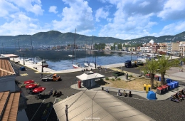 Greece DLC - Mytilene city in Euro Truck Simulator 2