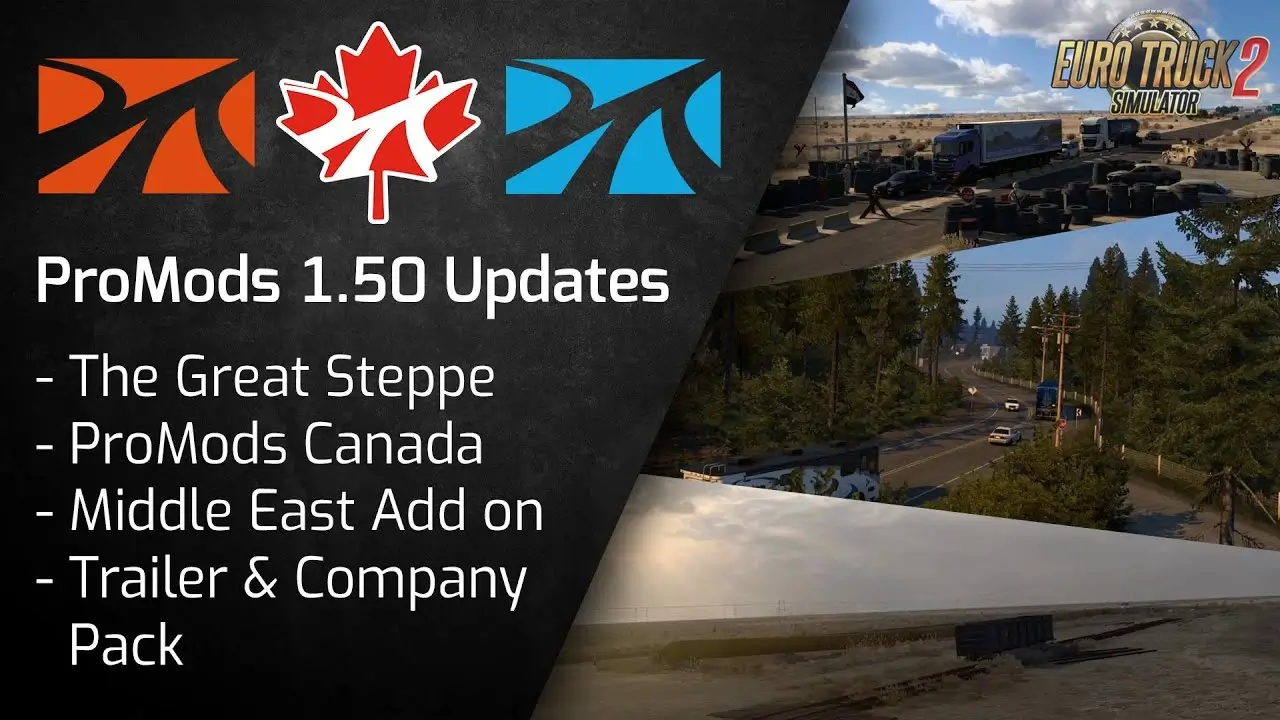 ProMods Map 2.70 for ETS2 - Video Trailer Released