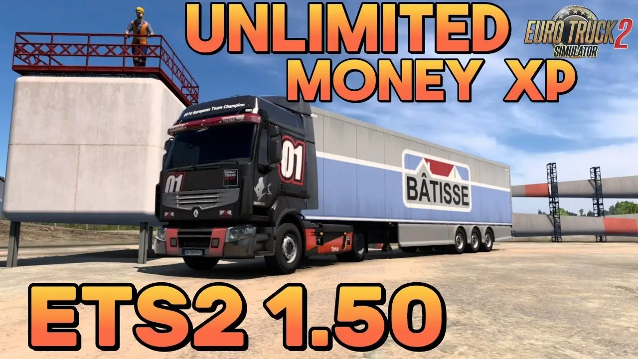 Unlimited Money + XP Hack v1.7 (1.50.x) for ETS2