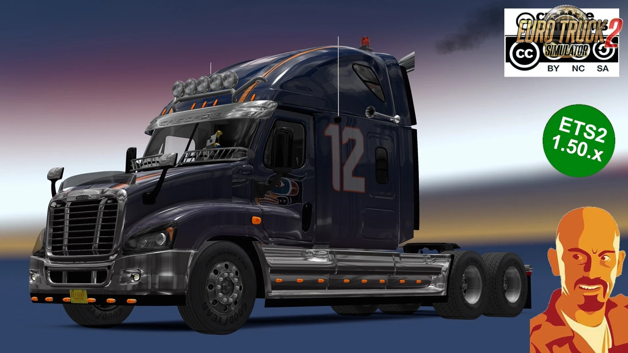 Freightliner Cascadia v4.1 By CyrusTheVirus (1.51.x) for ETS2