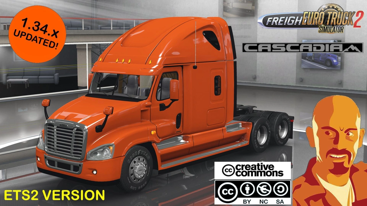 Freightliner Cascadia v4.1 By CyrusTheVirus (1.51.x) for ETS2