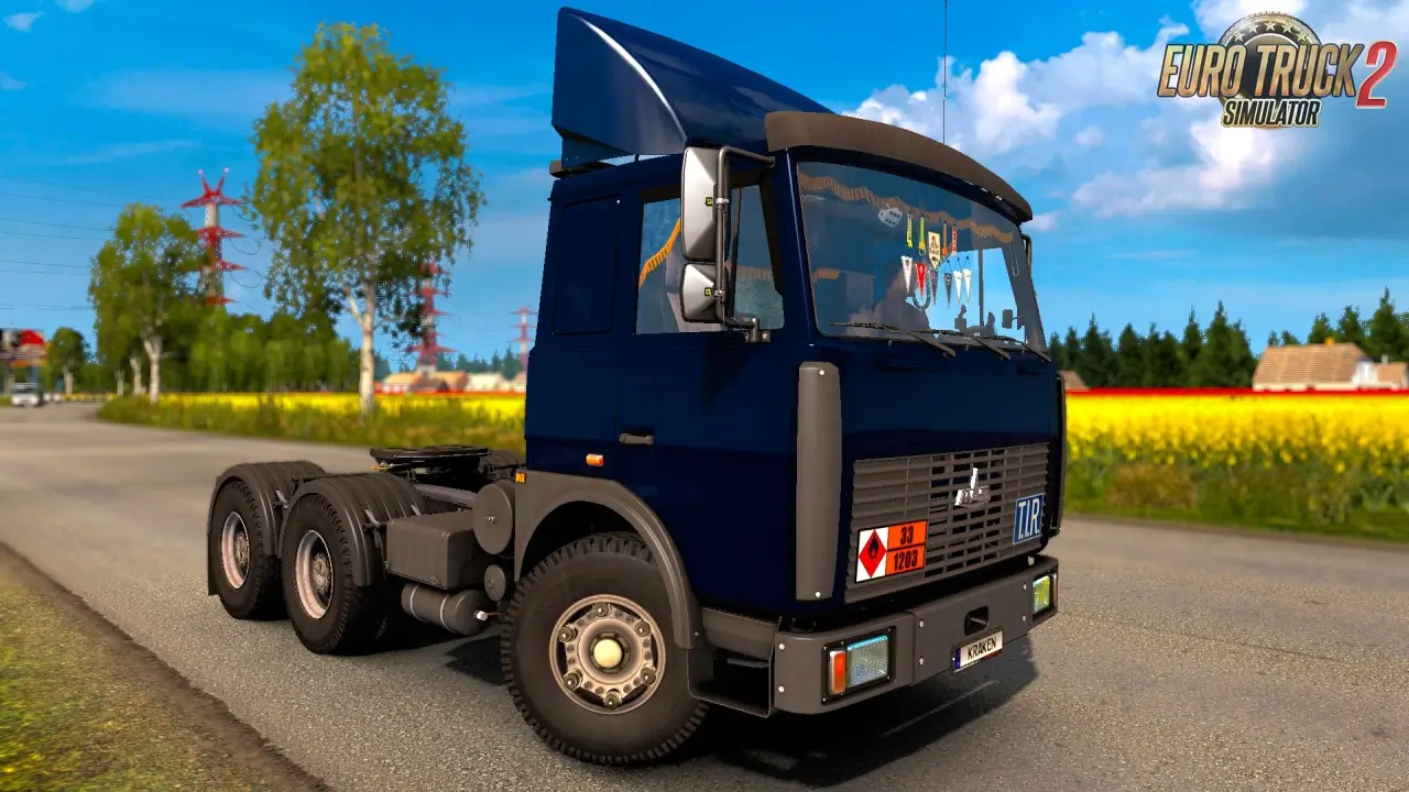 MAZ 6422 1973 Truck + Interior v1.7 (1.50.x) for ETS2