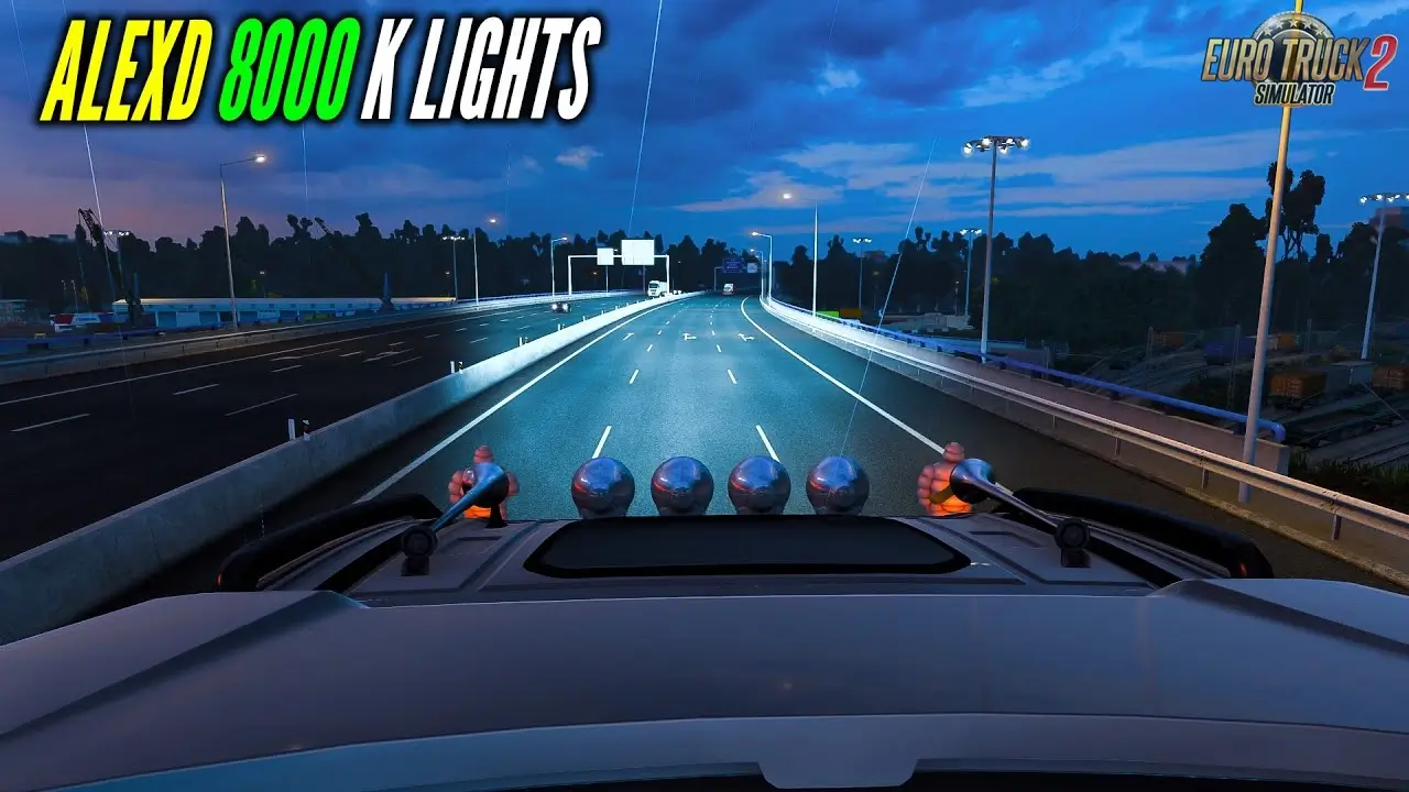 AlexD 8000 K Lights Mod v1.5 (1.50.x) for ETS2