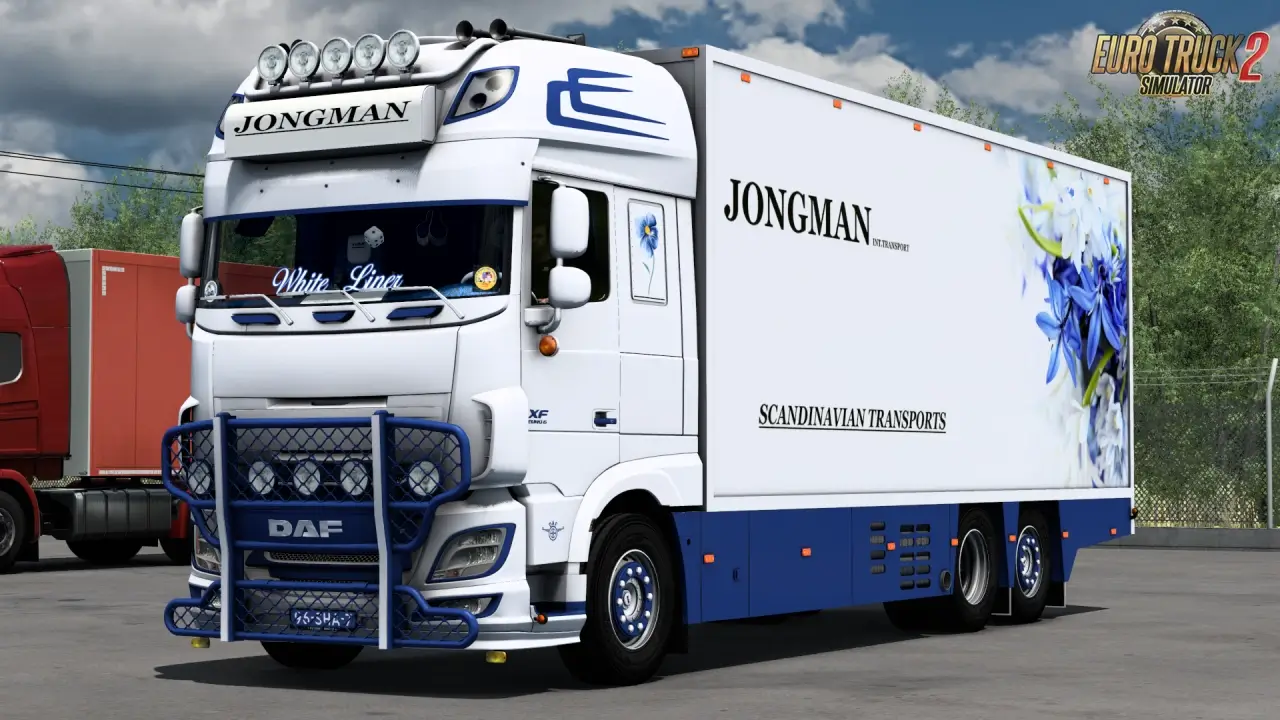 DAF XF116 Flower Shuttle + Trailer v3.0 (1.50.x) for ETS2