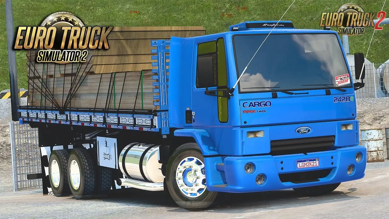 Ford Cargo 2428 Truck + Interior v1.5 (1.50.x) for ETS2