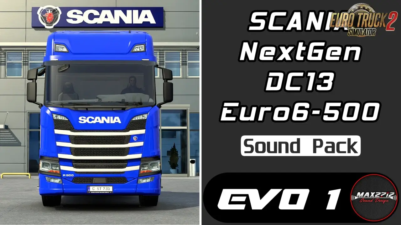 Scania NextGen 500 DC13 Sound Pack v1.1 (1.50.x) for ETS2