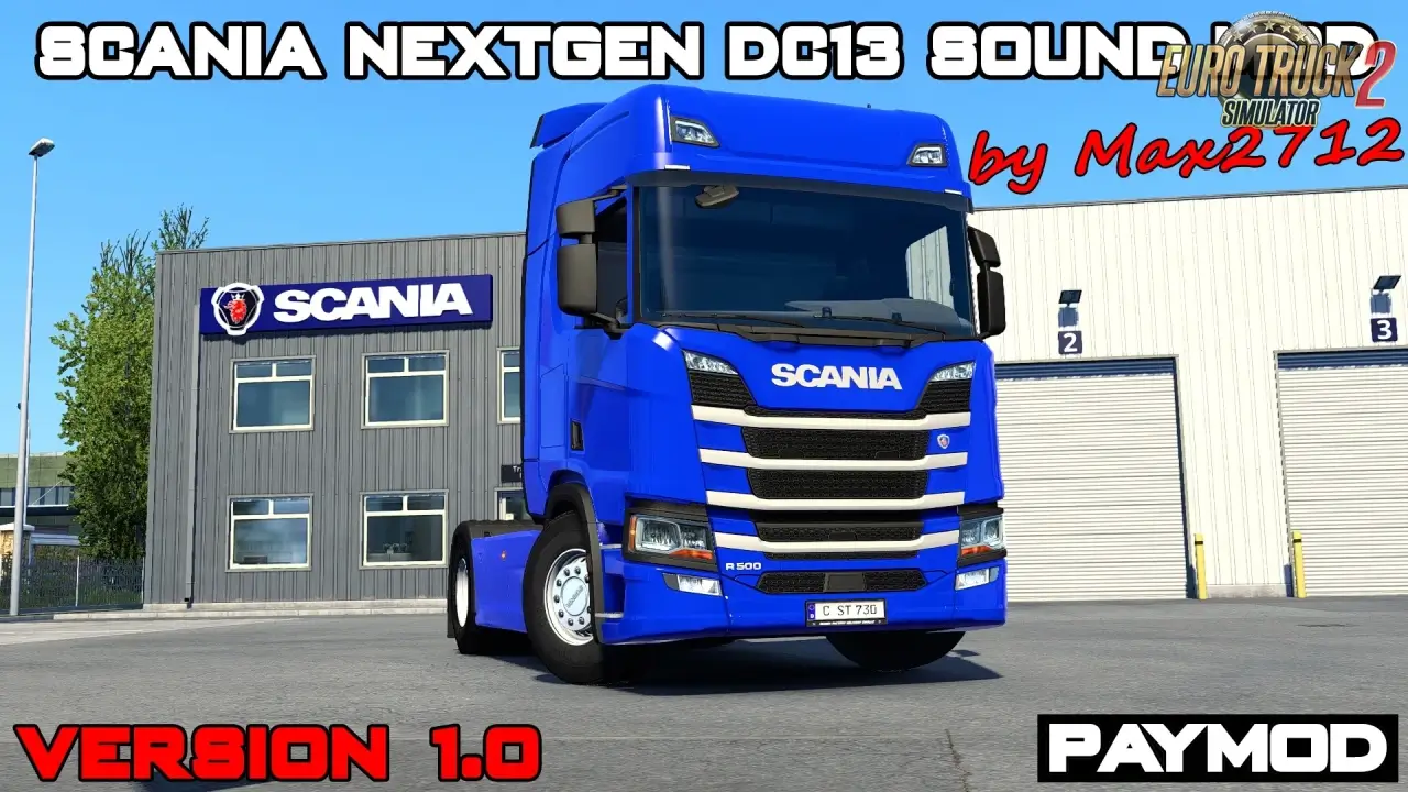 Scania NextGen 500 DC13 Sound Pack v1.1 (1.50.x) for ETS2