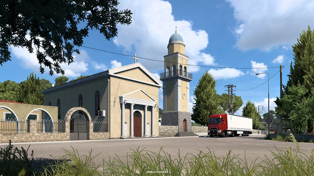 Greece DLC - Churches and Shrines in Euro Truck Simulator 2