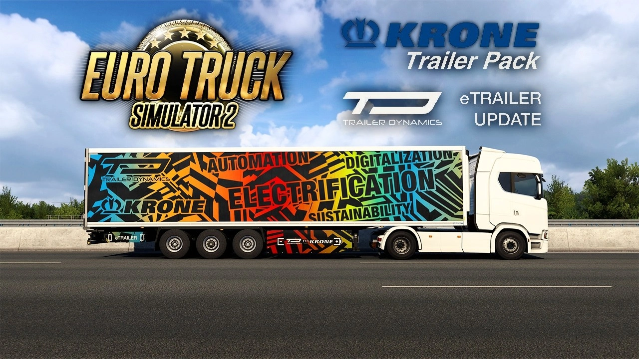 KRONE Trailer Pack Update - Trailer Dynamics eTrailer for ETS2