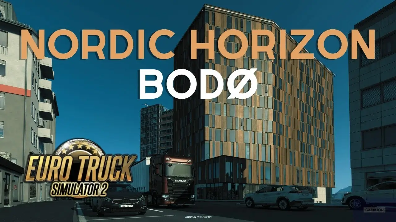 Nordic Horizons DLC - Bodø city in ETS2