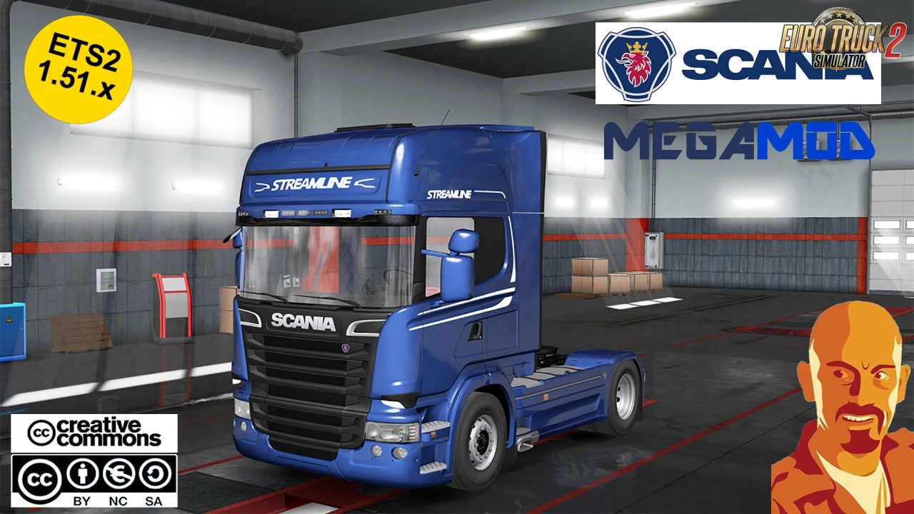 Scania Megamod Reworked + Trailers v5.3 (1.53.x) for ETS2