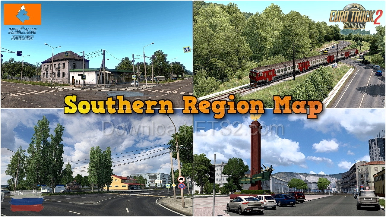 Southern Region Map v13.0 (1.51.x) for ETS2