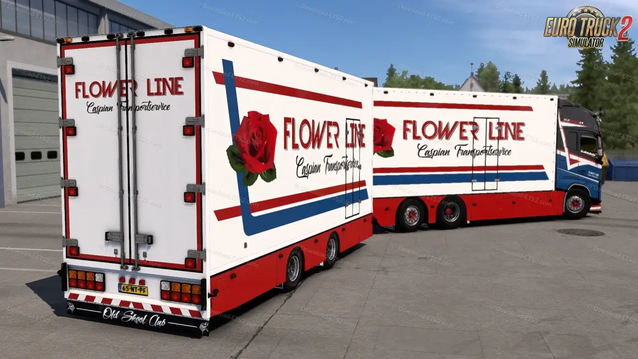 Volvo FH16 Tandem Flower Line Edition v5.0 (1.58.x) for ETS2