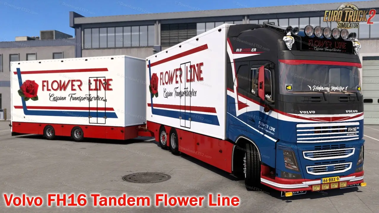 Volvo FH16 Tandem Flower Line Edition v2.0 (1.50.x) for ETS2