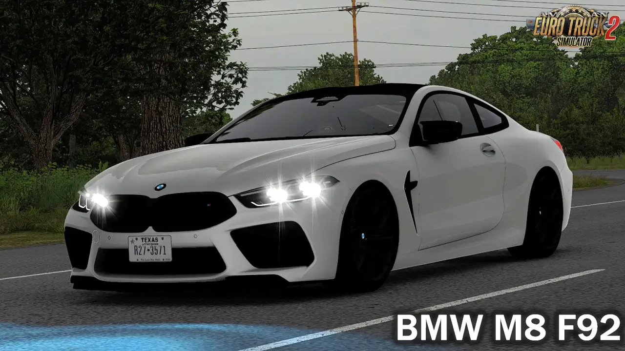 BMW M8 F92 + Interior v1.4 (1.53.x) for ETS2