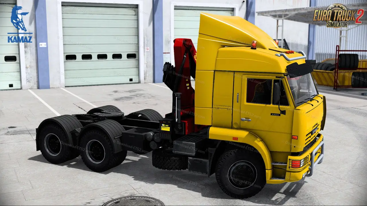 KamAZ 6460 + Interior + Trailers v8.7 (1.51.x) for ETS2