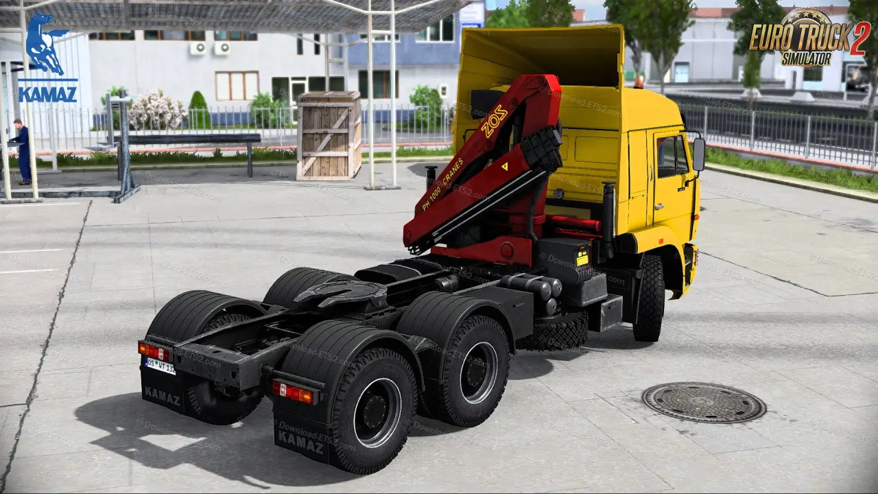 KamAZ 6460 + Interior + Trailers v8.7 (1.51.x) for ETS2