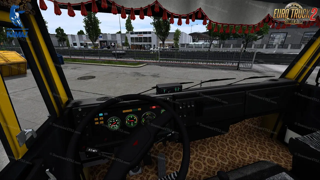 KamAZ 6460 + Interior + Trailers v8.7 (1.51.x) for ETS2