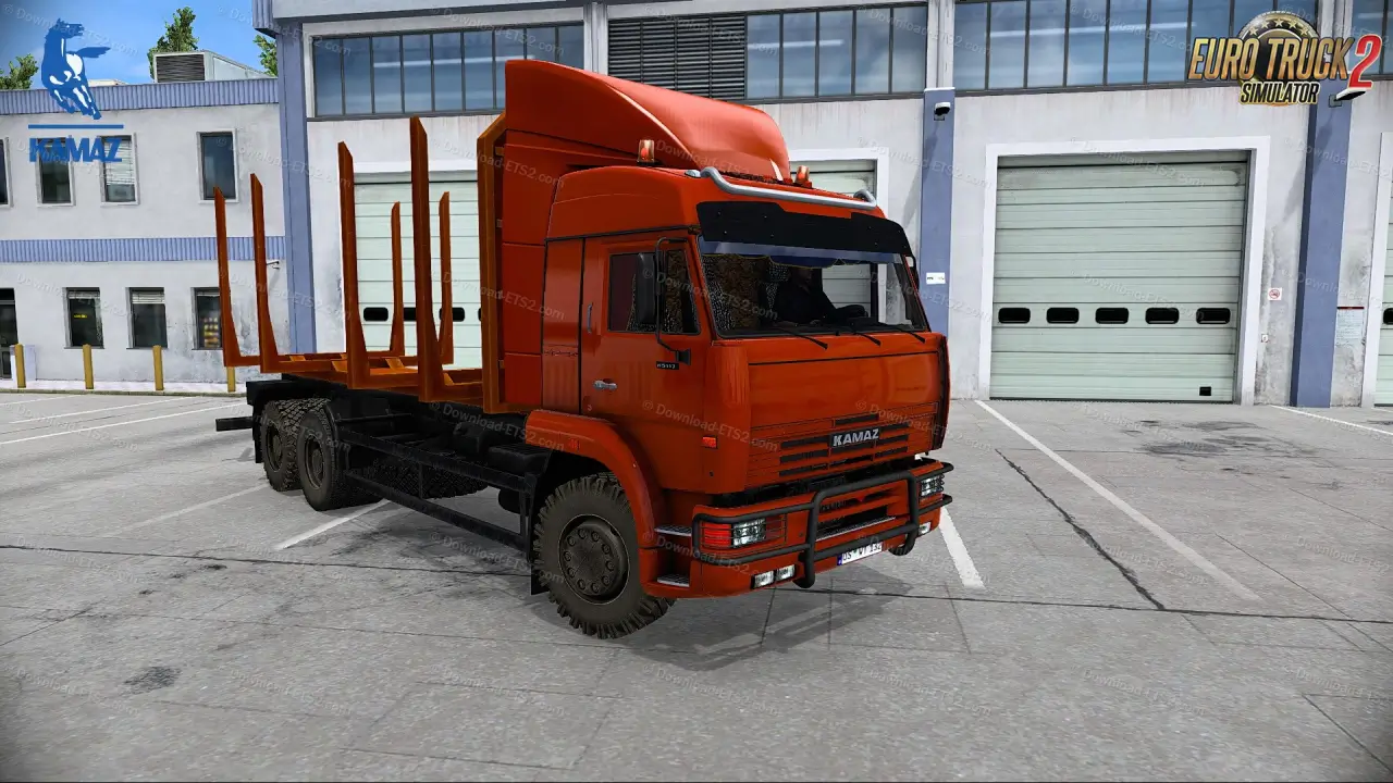 KamAZ 6460 + Interior + Trailers v8.7 (1.51.x) for ETS2