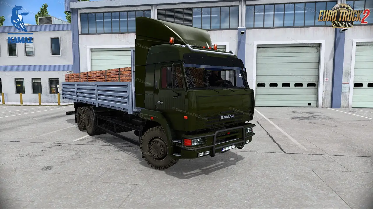 KamAZ 6460 + Interior + Trailers v8.7 (1.51.x) for ETS2