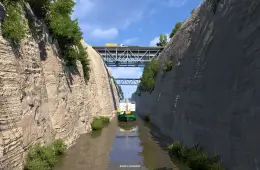 Greece DLC - Corinth Canal in Euro Truck Simulator 2
