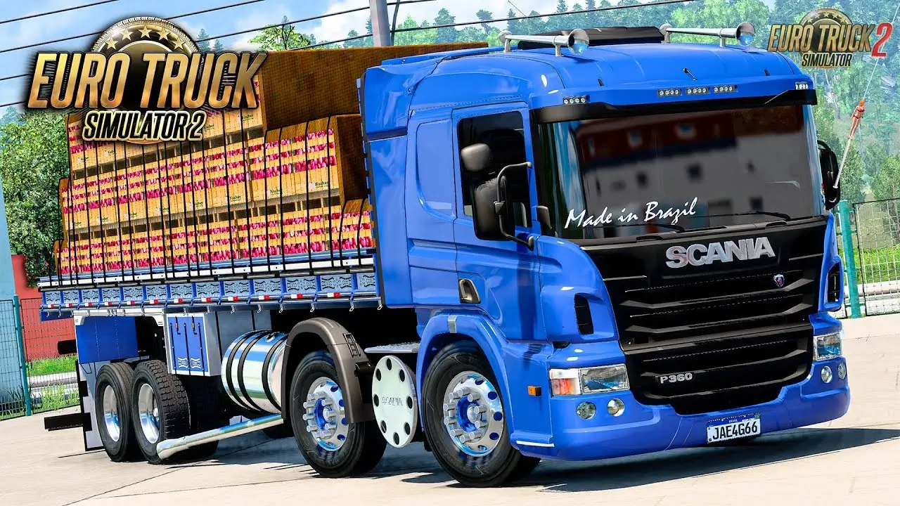 Scania P360 Truck + Interior v2.2 (1.53.x) for ETS2